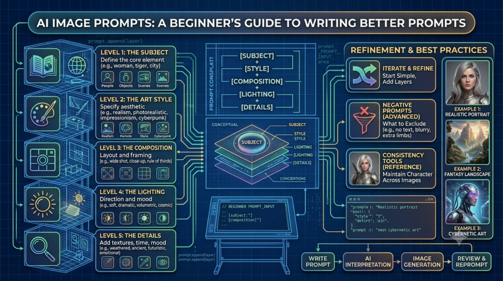 How to Write Better AI Image Prompts: A Beginner’s Guide